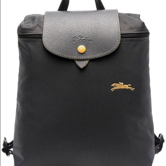 Longchamp Le Pliage Club Backpack Gunmetal Longchamp Le Pliage Club Backpack Gunmetal